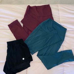 Bundle of women’s size small workout bottoms